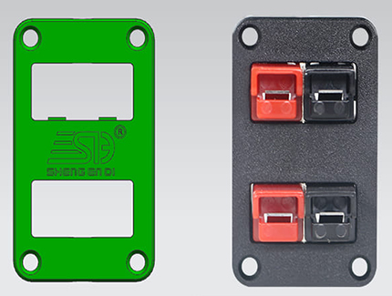 Développement et production de nouveaux produits Connecteur 15A/30A/45A panneau de support fixe à quatre positions