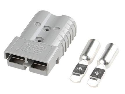 Présentation du connecteur de batterie gris 350 A 600 V Andersons Plug : votre solution d'alimentation